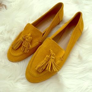 TopShop mustard loafers